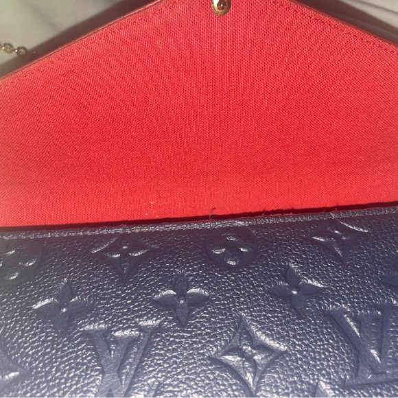 Louis Vuitton Navy and Red Clutch - Picture 2 of 11